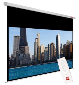 Ekran elektrycznie rozwiajny w obudowie Magnum AVTek Video ELECTRIC 240