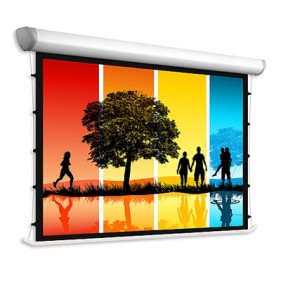 Ekran z napinaczami Adeo Tensio Linear 267x184cm/267x144cm, 4:3/16:9, VisionWhite