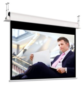 Ekran ścienny elektrycznie rozwijany Adeo Incell 1:1, 267x265cm, VisionWhiteRearBE