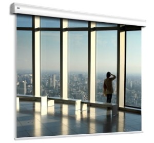 Ekran ścienny elektrycznie rozwijany Adeo Alumid 406x318cm, 4:3/16:9, VisionWhiteRear