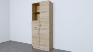 Szafa pół-otwarta, pół zamknięta+ szuflady + szafka A-07 190/80/40