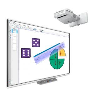 Tablica interaktywna SMART SBM787V + projektor ultrakrótkoogniskowy Epson EB-685W