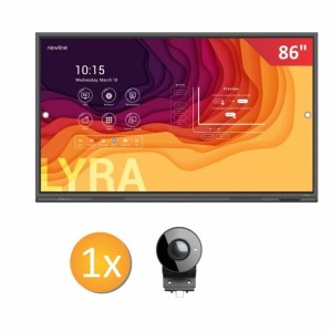 Zestaw: monitor Newlinie 86" TT-8621Q uchwyt ścienny z kamerą TC-4N22