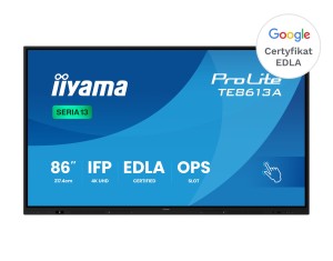 Interaktywny monitor 86" Iiyama ProLite TE8613A-B1AG (Android 14.0) - 0% VAT!